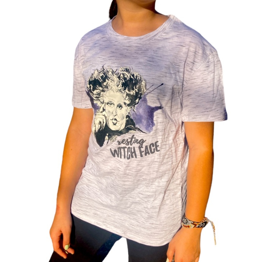 NWOT Hocus Pocus Resting Witch Face Short Sleeve Tee
